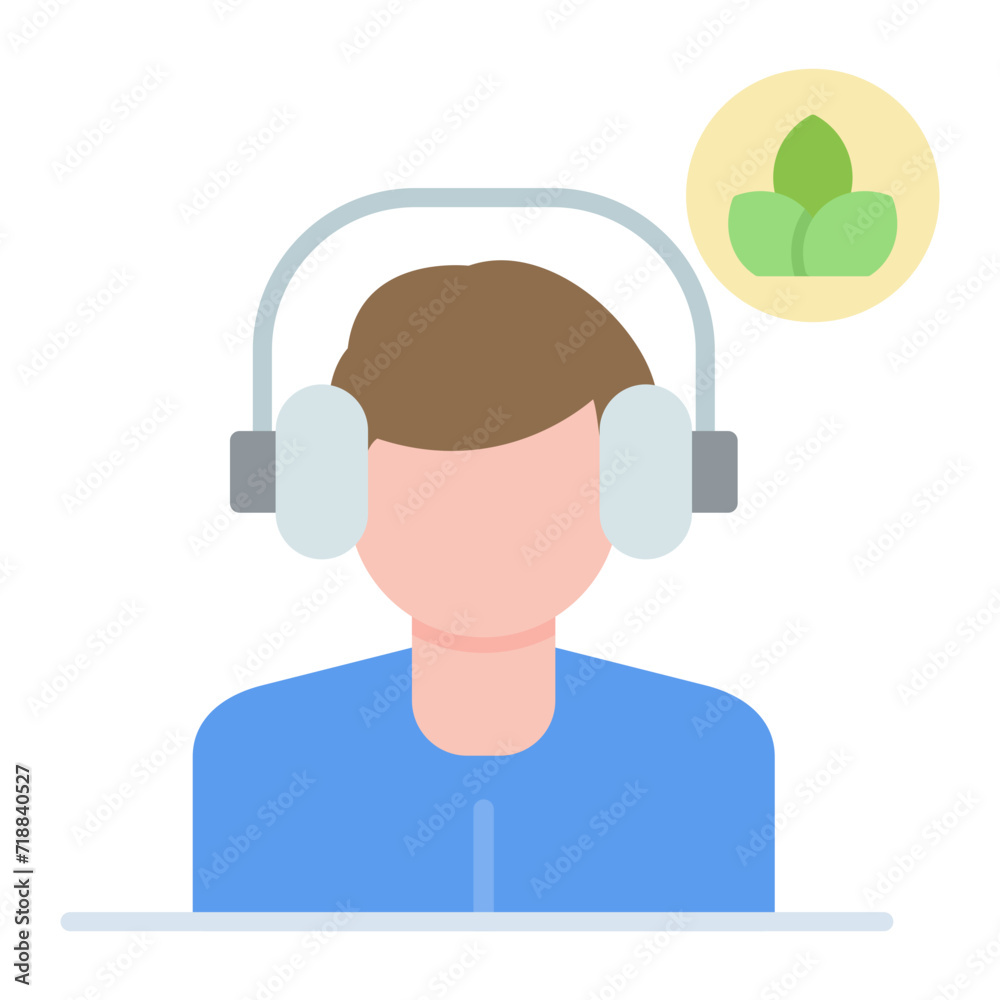 Music Therapy icon vector image. Can be used for Alternative Medicine. Music Therapy icon vector image. Can be used for Alternative Medicine.