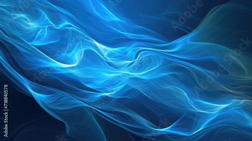 Blue Wave Abstraction: A Beautiful Illustration for Modern Business Presentation