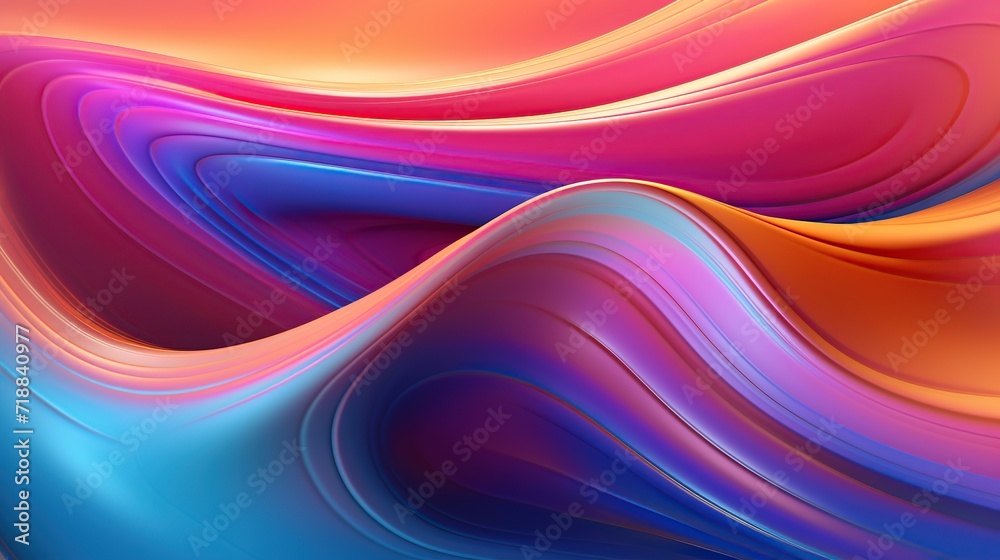 Fototapeta premium Trendy wave liquid style .Trendy Wave Gradient , create soft lines creative swoosh style. wavy pattern wallpaper.abstract design, dynamic background,