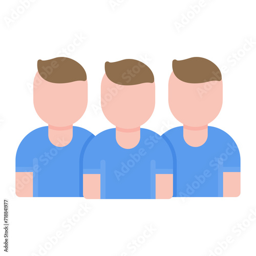 Field Hockey Team icon vector image. Can be used for Hockey.