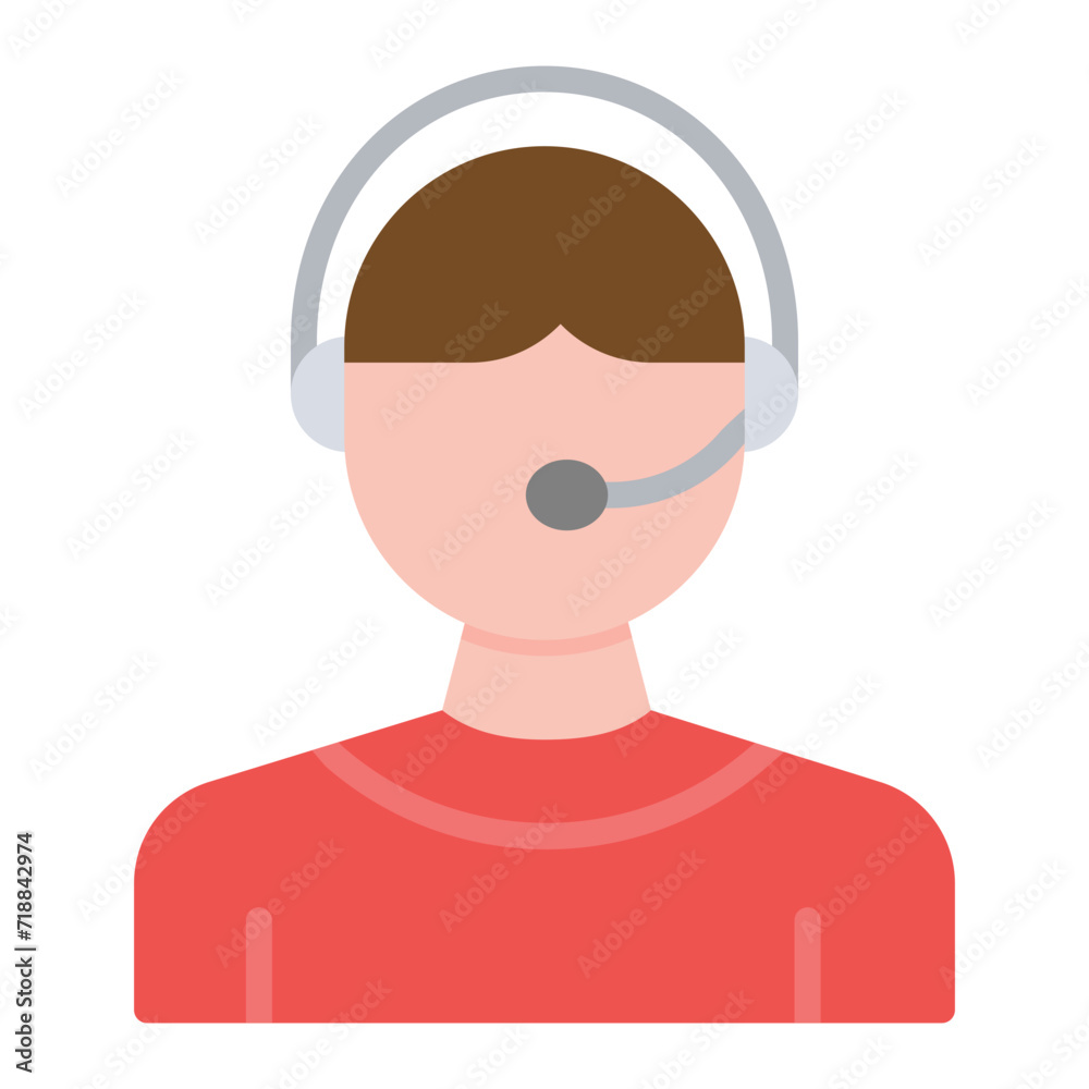 On Call Worker icon vector image. Can be used for Gig Economy.