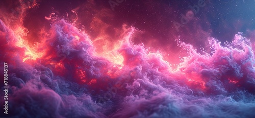 Pink Clouds in the Sky: A Pinkish-Purple Dreamy Cloudscape Generative AI