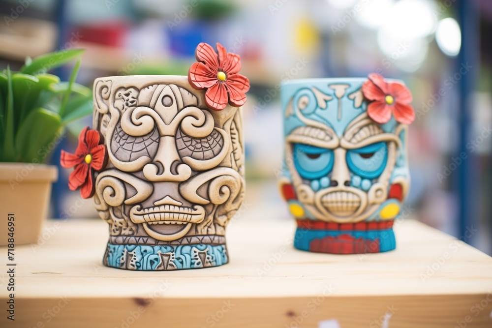 ceramic flower pots with intricate designs