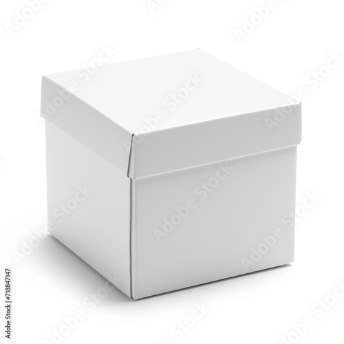 White box on white background