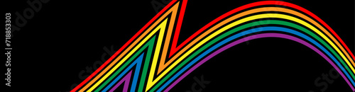 Lesbian, gay, bisexual, and transgender flag. Rainbow pride flag of LGBT organization. suit for banner, cover, poster, brochure, website, backdrop, landing page, greeting card. Vector illustration