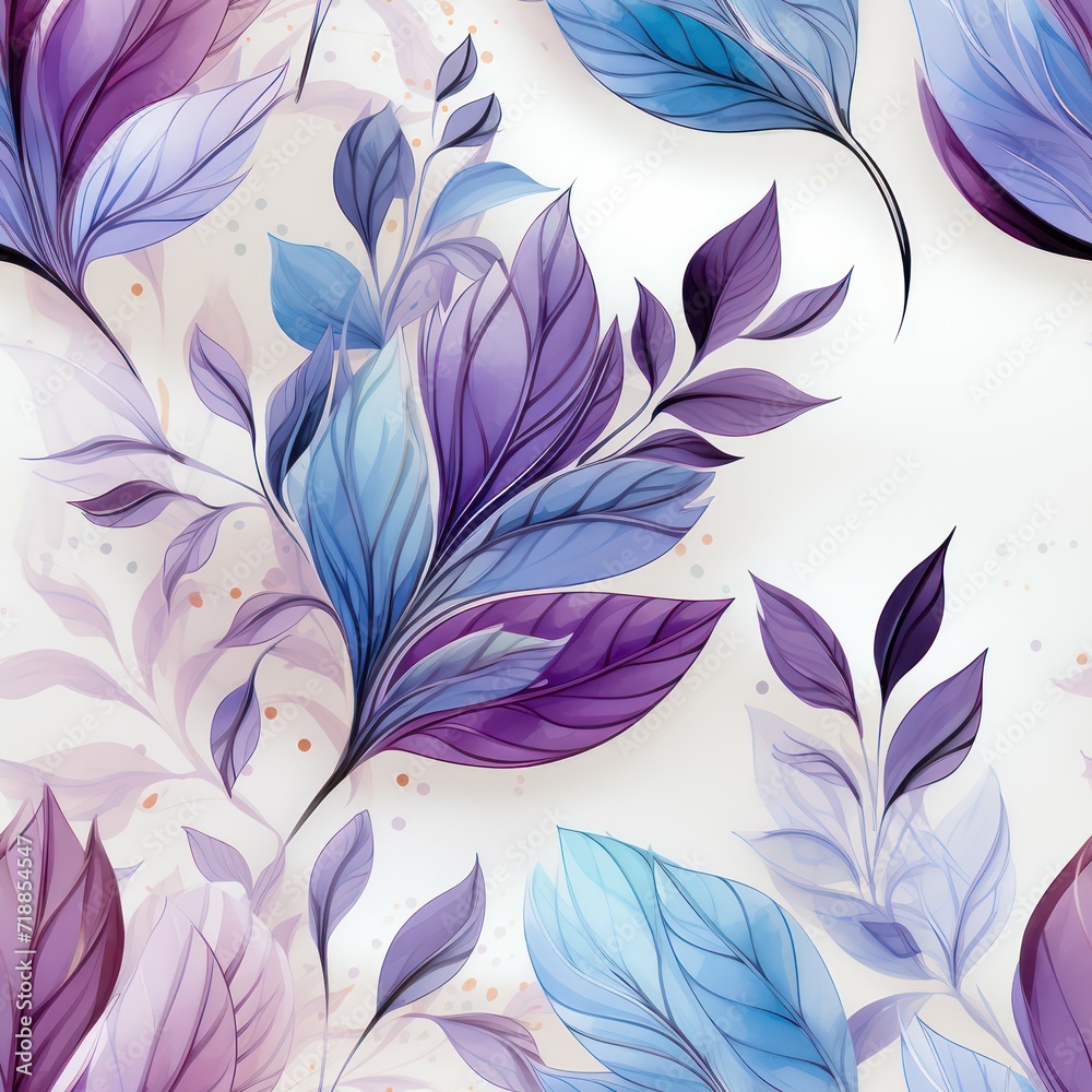 Seamless abstract decorative beautiful leaves pattern background Seamless abstract decorative beautiful leaves pattern background