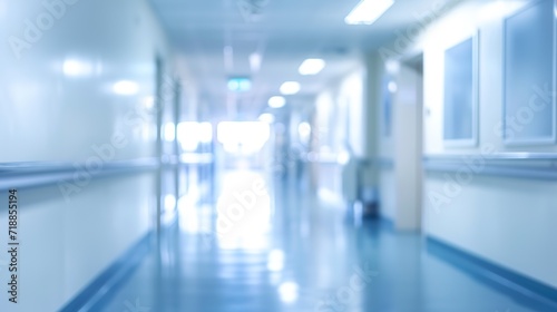 blur image background of corridor in hospital or clinic image