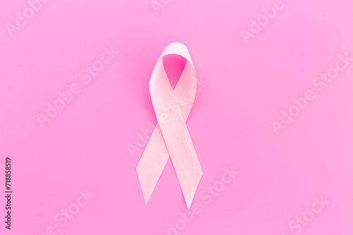 Pink ribbon - breast cancer awareness concept