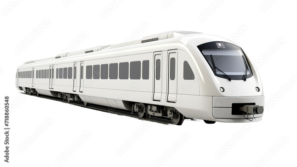Modern high speed train isolated on white Modern high speed train isolated on white