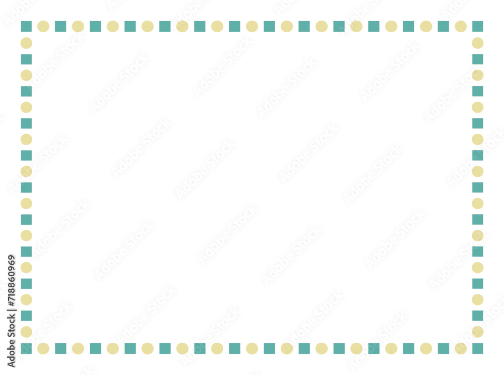 Vector frame with Squares and dots for your texte and photo, frame on a white background. Border frame deco vector illustration. Vector frame with Squares and dots for your texte and photo, frame on a white background. Border frame deco vector illustration.