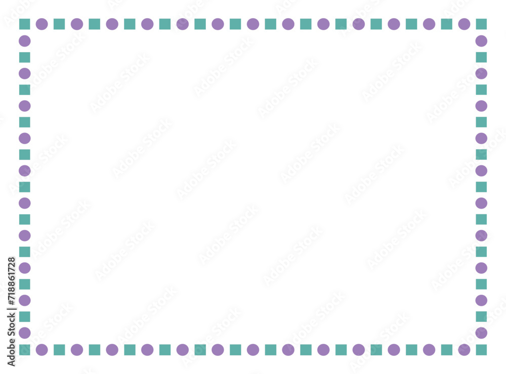 Vector frame with Squares and dots for your texte and photo, frame on a white background. Border frame deco vector illustration. Vector frame with Squares and dots for your texte and photo, frame on a white background. Border frame deco vector illustration.