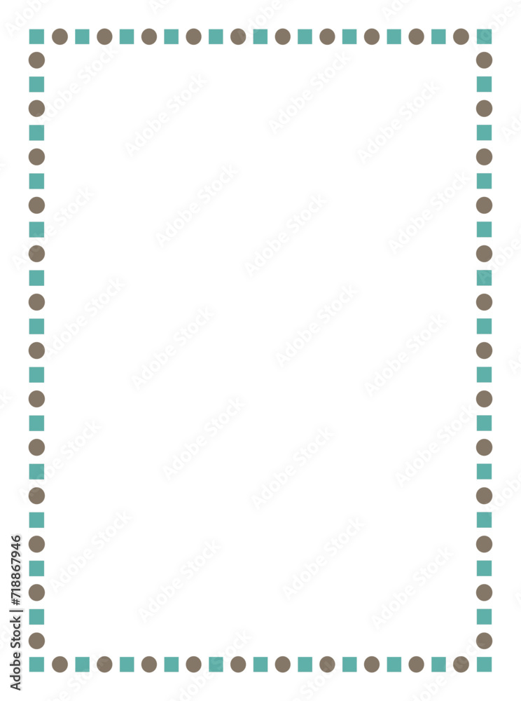 Vector frame with Squares and dots for your texte and photo, frame on a white background. Border frame deco vector illustration. Vector frame with Squares and dots for your texte and photo, frame on a white background. Border frame deco vector illustration.