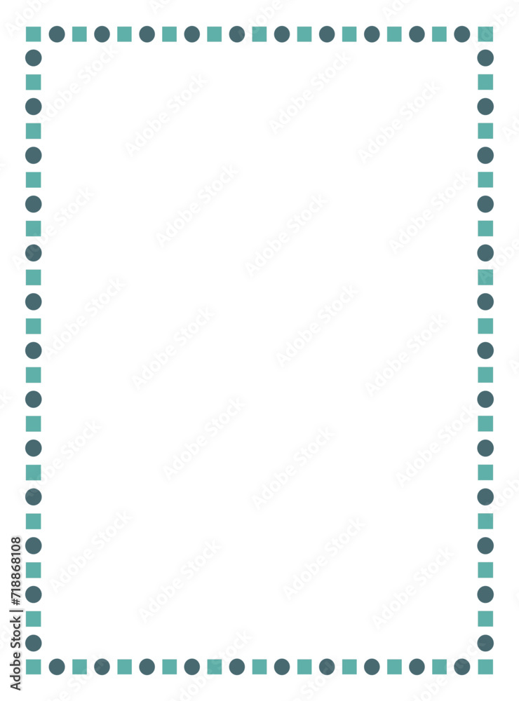 Vector frame with Squares and dots for your texte and photo, frame on a white background. Border frame deco vector illustration. Vector frame with Squares and dots for your texte and photo, frame on a white background. Border frame deco vector illustration.