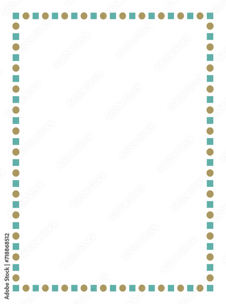 Vector frame with Squares and dots for your texte and photo, frame on a white background. Border frame deco vector illustration. Vector frame with Squares and dots for your texte and photo, frame on a white background. Border frame deco vector illustration.
