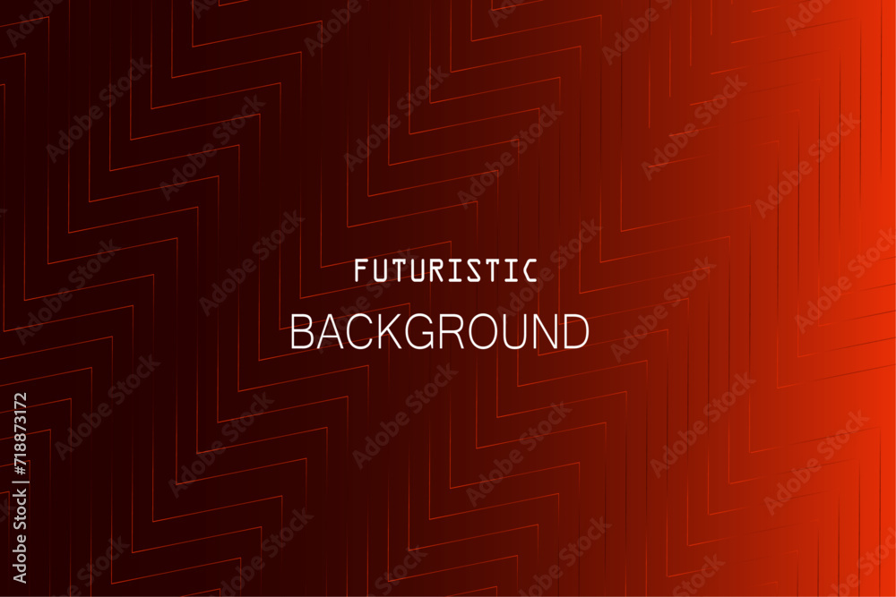 Modern Red techno futuristic abstract background diagonal lines shape effect decoration. Overlap layer on dark space. Cutout style for web banner, flyer, card, or brochure cover