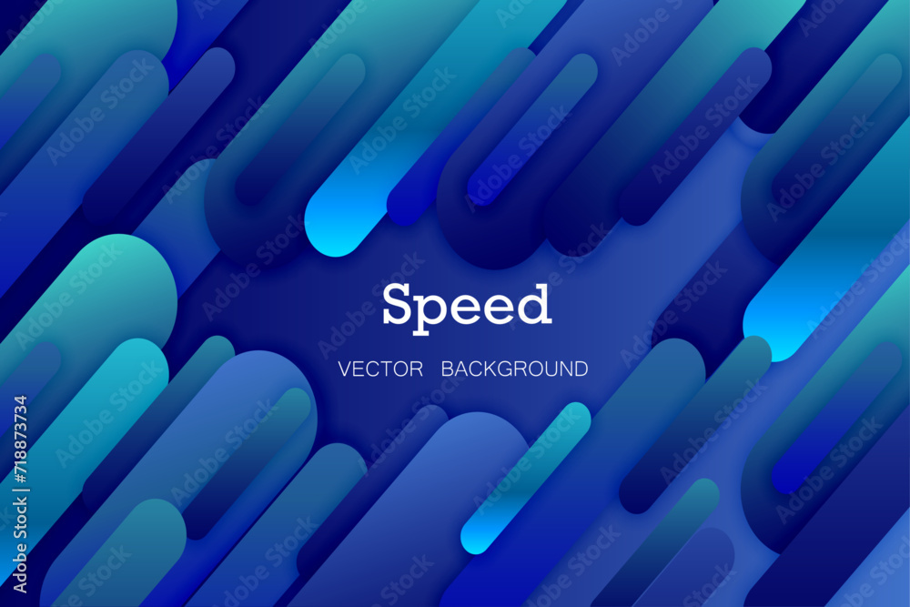 3D modern blue techno geometric background with glow lines motion effect decoration. Modern graphic design panoramic element. High speed style concept for banner, flyer, card, or brochure cover 3D modern blue techno geometric background with glow lines motion effect decoration. Modern graphic design panoramic element. High speed style concept for banner, flyer, card, or brochure cover