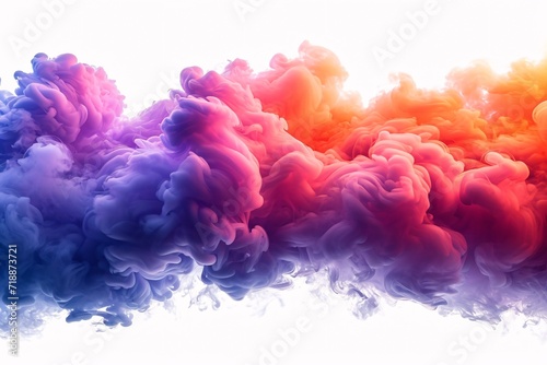 Colorful Smoke Clouds: A Colorful and Vibrant Smoke Clouds Image for Adobe Stock Generative AI