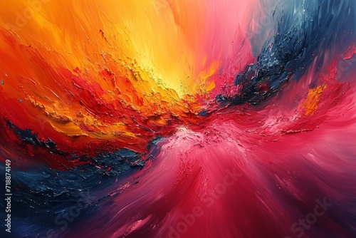 Colorful Chaos: A Vibrant Painting of the Month Generative AI