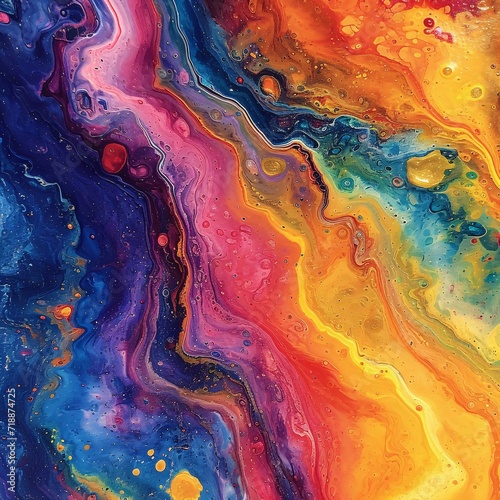 Colorful Chaos: A Vibrant Blend of Art and Science Generative AI
