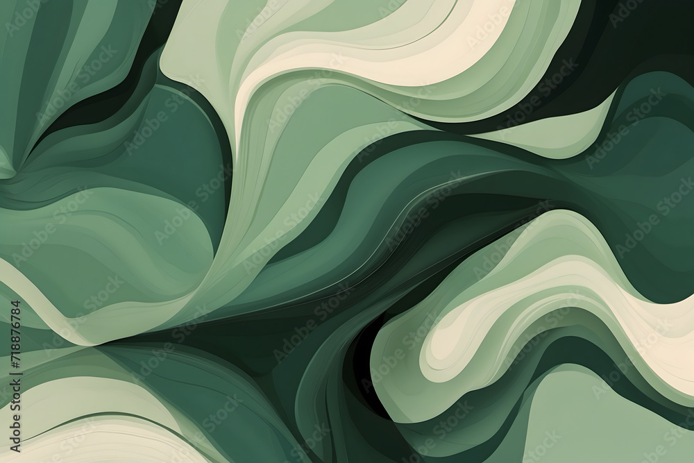 Obraz premium An abstract with green background
