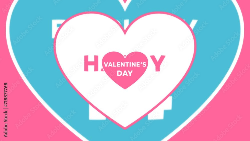 Many beautiful appearing heart shapes with the date and wishes Happy Valentines Day Many beautiful appearing heart shapes with the date and wishes Happy Valentines Day