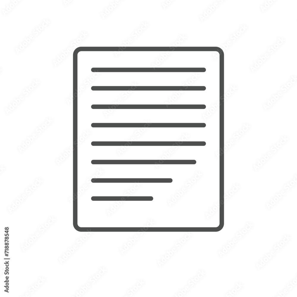 business paper icons line style business paper icons line style