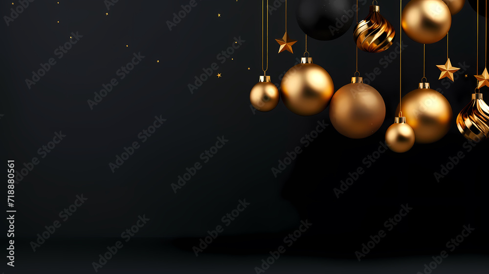 New Year concept banner, Christmas festive atmosphere, holiday decorations background New Year concept banner, Christmas festive atmosphere, holiday decorations background