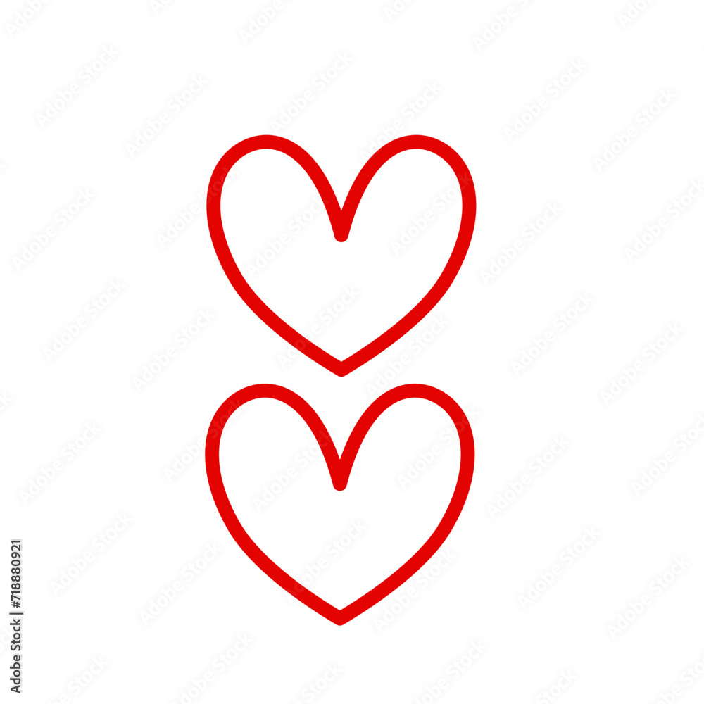 vector love hearts concept
