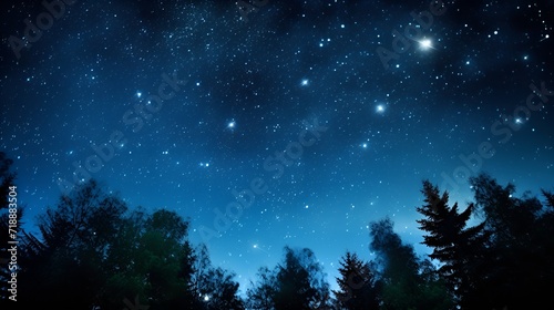 Starry night sky captured in stock photography , Starry night sky, stock photography, stars