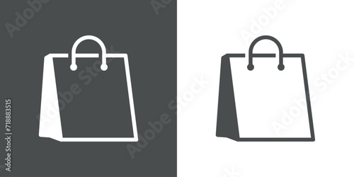 Logo con bolsa de la compra de papel	