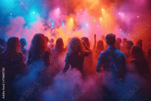 Colorful Chaos: A Neon-Lit Night of Fun Generative AI © vinod