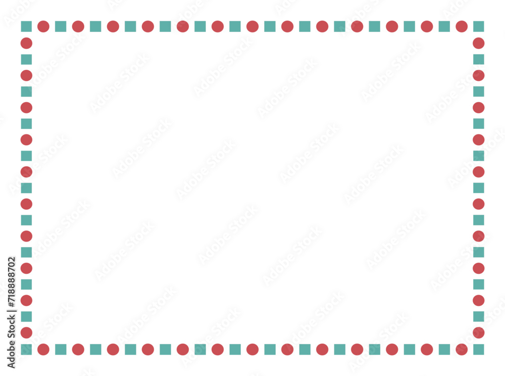 Vector frame with Squares and dots for your texte and photo, frame on a white background. Border frame deco vector illustration. Vector frame with Squares and dots for your texte and photo, frame on a white background. Border frame deco vector illustration.