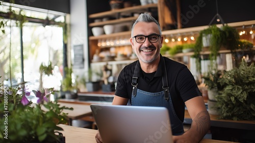 Small Business Owner adapting to changing trends , Small Business Owner, adapting, changing trends