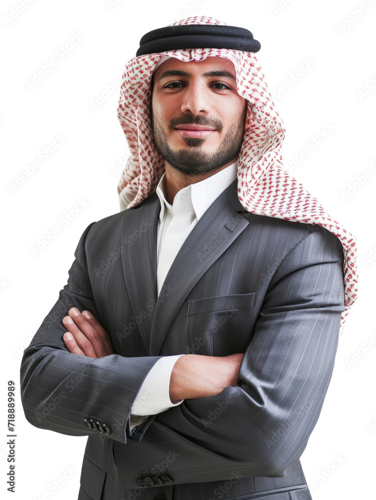 Arab business man with emotion transparent background Arab business man with emotion transparent background