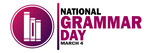National Grammar Day Vector Illustration. March 4. Suitable for greeting card, poster and banner.