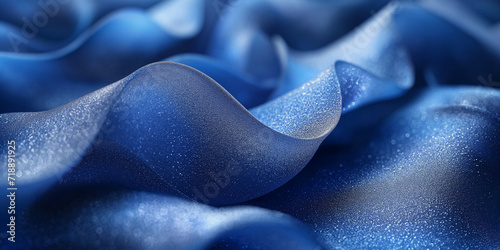 Wellenmotiv in leuchtenden blauen Farben als Hintergrundmotiv für Webdesign, ai generativ © www.freund-foto.de