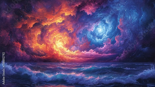 Purple Waves Generative AI