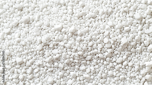 Primer plano de Patrón de Fondo de textura de mineral blanco para industria. Polímeros pequeños blancos.