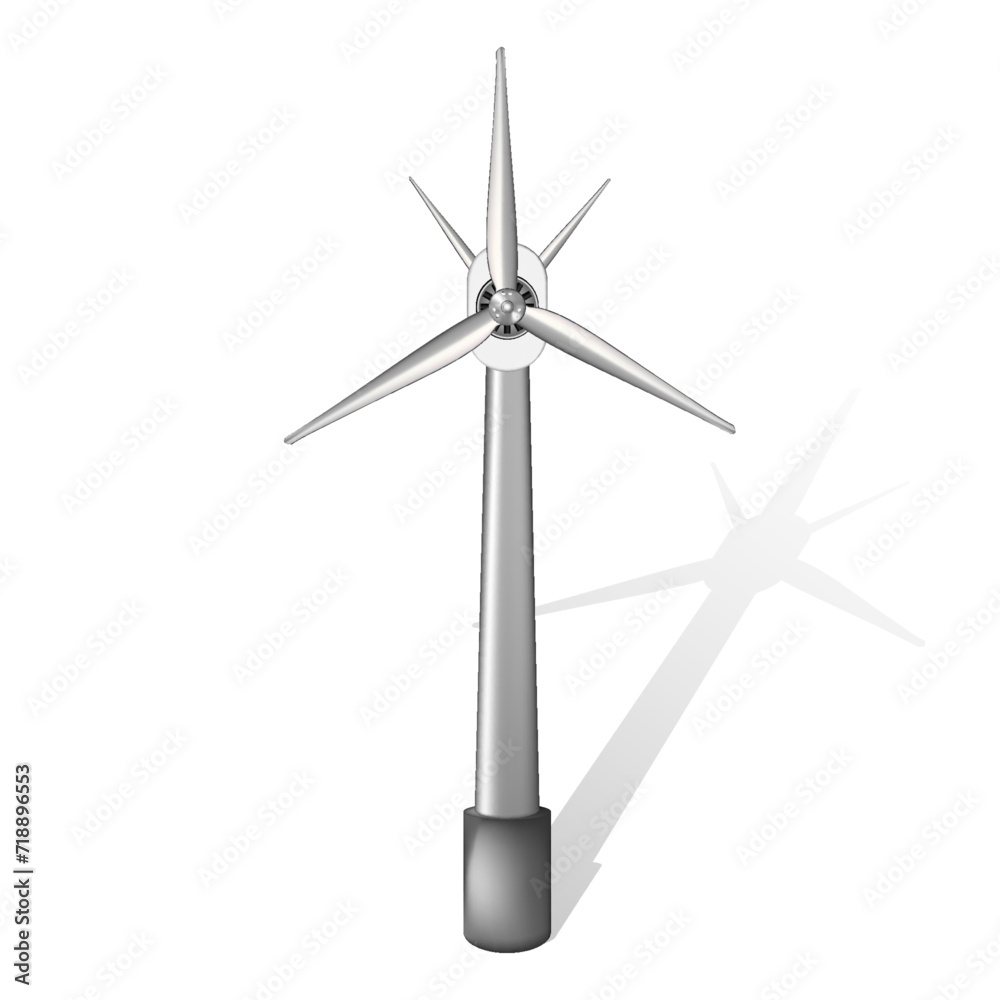 3d realistic wind turbine with shadow . Green and alternative eco energy concept. 3d realistic wind turbine with shadow . Green and alternative eco energy concept.
