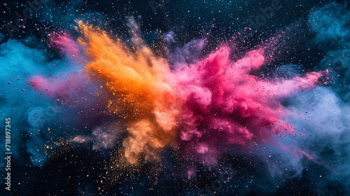 Colorful Explosion of Pride: Celebrating LGBTQ+ Pride Month with Vibrant Colors Generative AI © vinod