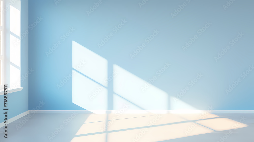 Obraz premium Gradient empty room wall model, minimalist interior, podium 3D product display