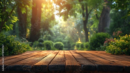 Sunlit Path in the Woods: A Serene and Refreshing Spot for a Monthly Picnic Generative AI
