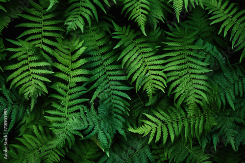 fern leaves in the forest