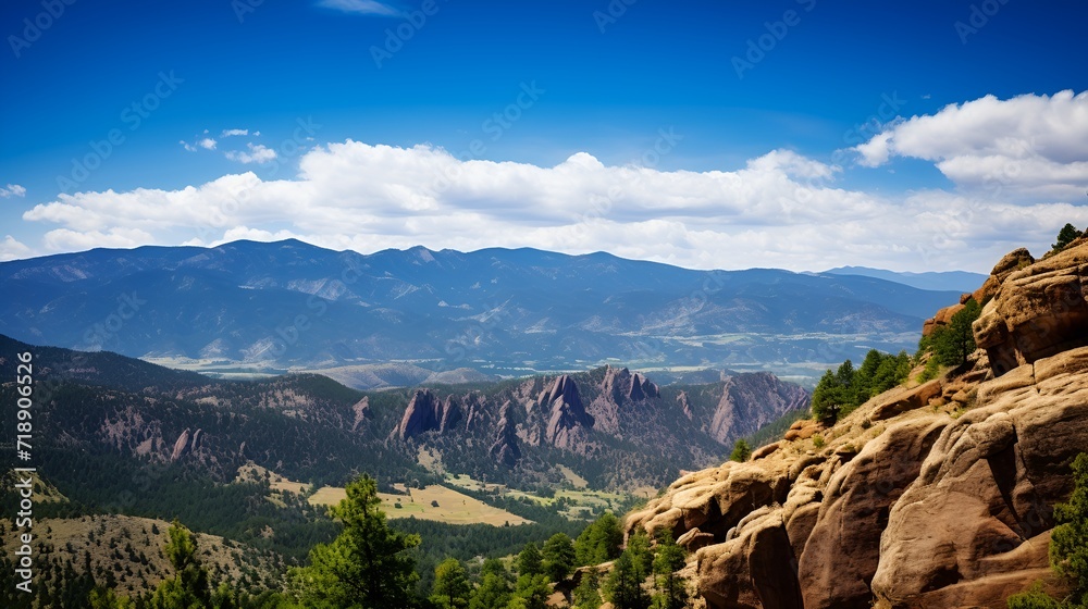 Fototapeta premium Rocky mountain ridge contributing to a healthy eco system , Rocky mountain ridge, healthy eco system, mountain