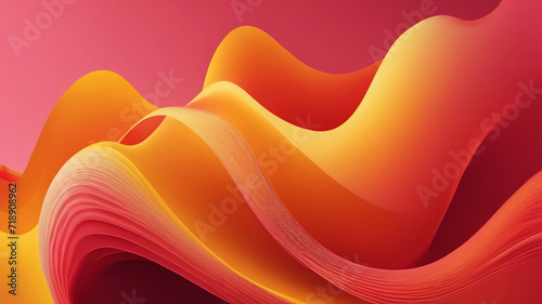 Fluid yellow gradient shapes composition. for presentation design. Vermilion base for website, print, base for banners, wallpapers, business cards, brochure, banner, calendar, graphic