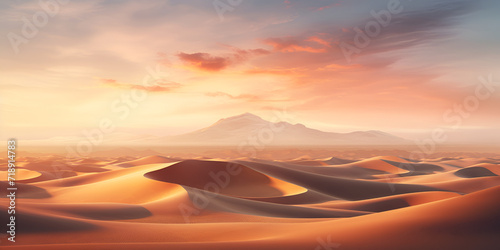Fantasy desert landscape sand storm sand clouds 3d render raster illustration  © Nabeel