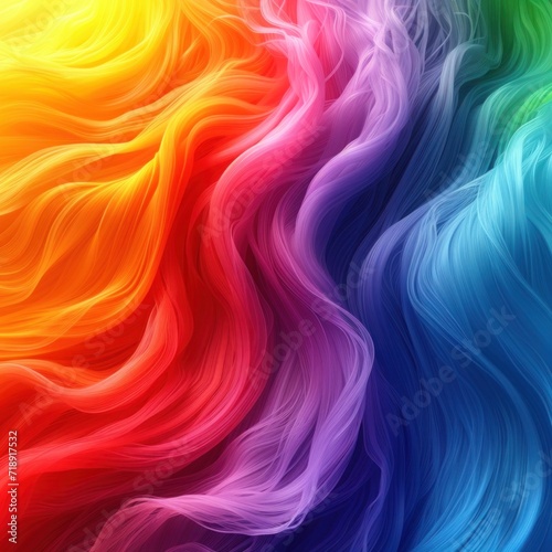 Background w light rainbow color, for ads banner, background for advertising the game, children's coloring game, The vibrant swirl of rainbow colors flows elegantly in this abstract, wavy background