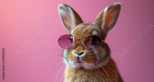 Bunny Boss  Sunglasses and Sweater Generative AI
