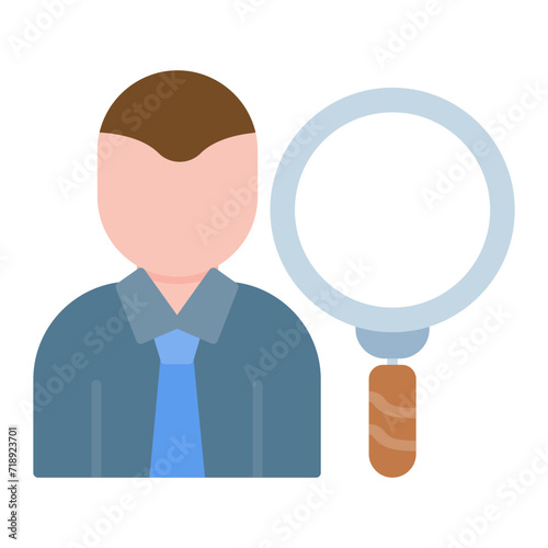 Talent Scout Male icon vector image. Can be used for Modelling Agency.