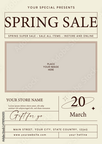 Spring Sale Flyer photo